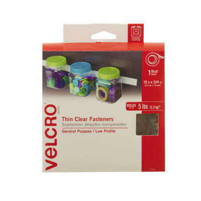 15'x3/4 CLR Velcro Tape