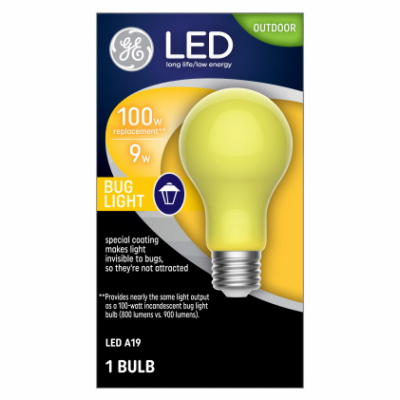 GE 9W A19 YEL Bulb