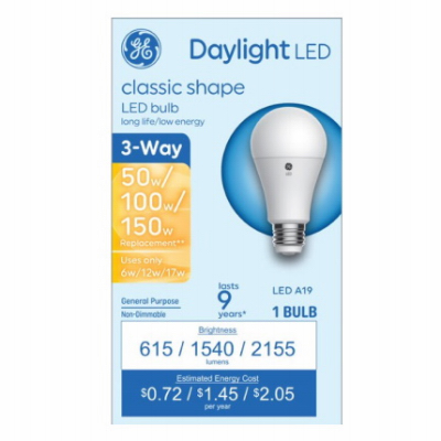 GE LED 6/17W A19 Bulb