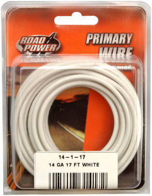 17' WHT 14GA Prim Wire