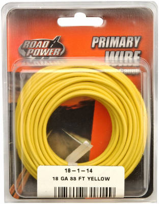 33' YEL 18GA Prim Wire