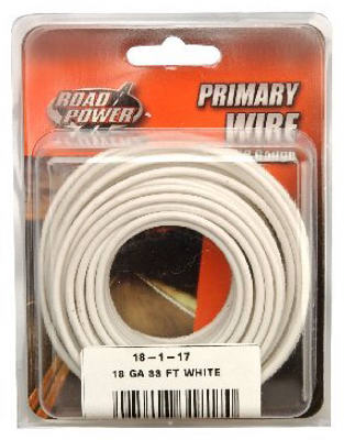 33' WHT 18GA Prim Wire