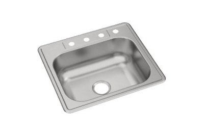 Dayton Stainless Steel 25" x 22" x 8-1/16", Single Bowl Drop-in Sink