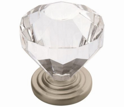 1-1/4" SN Clear Knob