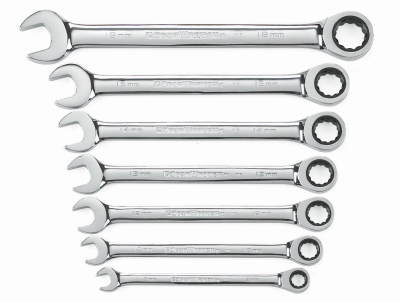 7PC 72T Met Wrench Set