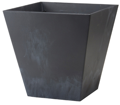 8" BLK SQ Ella Planter