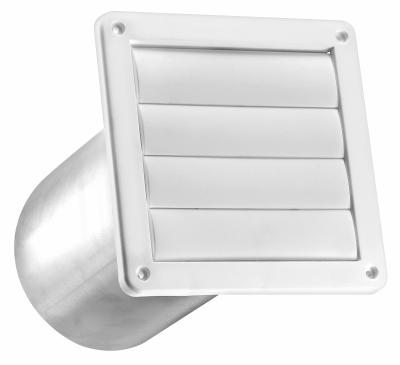 6" WHT Plas Louver