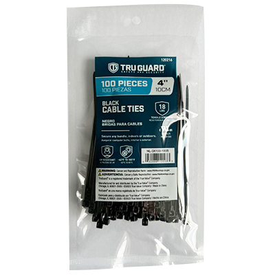 TG100PK 4"BLK Cable Tie