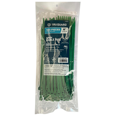 TG100PK 8"GRN Cable Tie