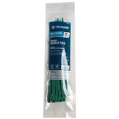 TG 20PK 8"GRN Cable Tie