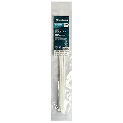 TG 8PK 14"WHT Cable Tie
