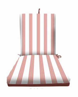 RED Stripe ChairCushion