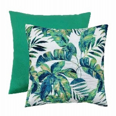 GRN Leaves Toss Pillow