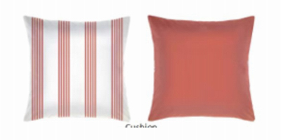 RED Stripe Toss Pillow