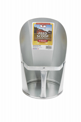 4QT Galv Feed Sccop