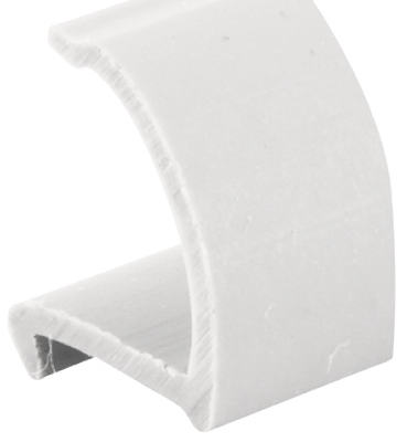 72" WHT Glass Retainer