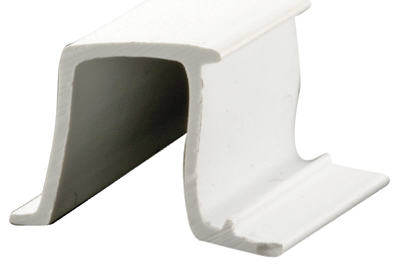 72" WHT Glass Retainer