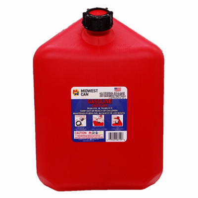 5GAL RED Plas Gas Can