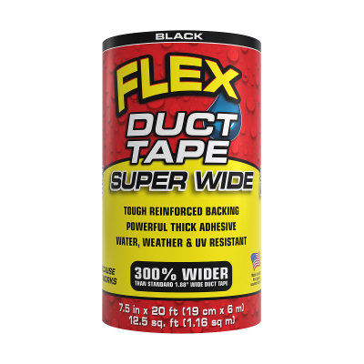 7.5" BLK Flex Duct Tape