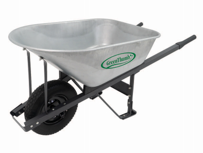 6CUFT GALV Wheelbarrow