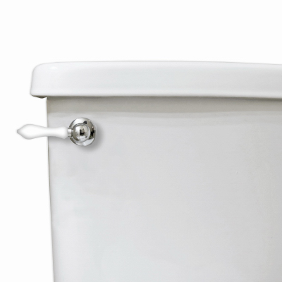 CHR/WHT Toilet Handle