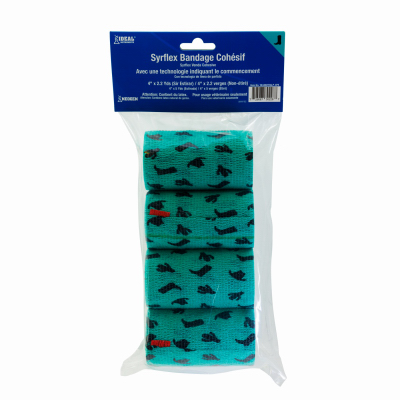 4" Teal Co Bandage