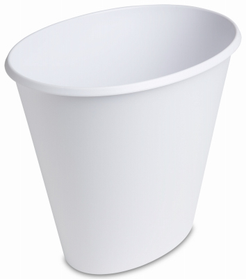 2.5Gal WHT Wastebasket