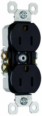 15A BLK Tamp Receptacle