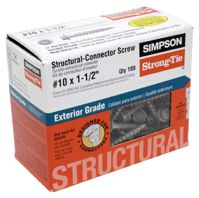 10x1.5 Conn Screw, 100/PK