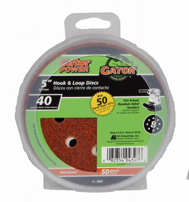 50PK 5"8HoleHL 40G Disc