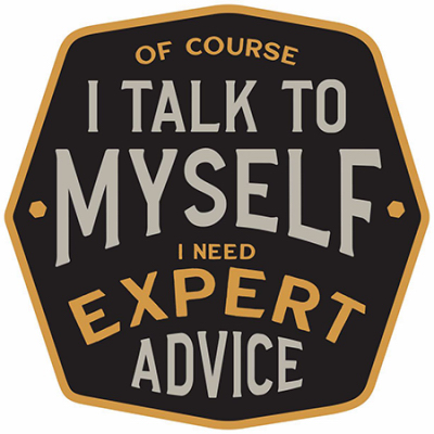 12x12 Talk Myself Sign