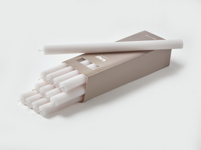 12" WHT Class Candle