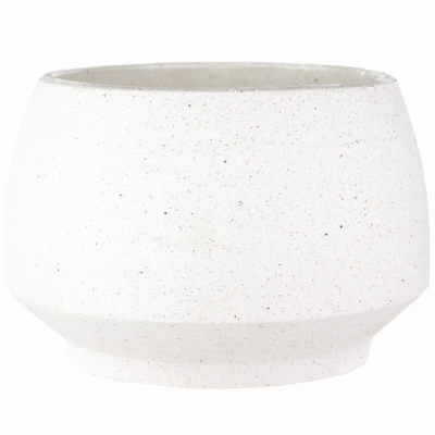 6" WHT Tapered Pot
