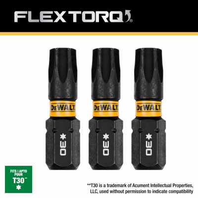 1" T30 Bits, 3/Pack