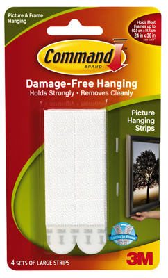 LG WHT Pict Hang Strip