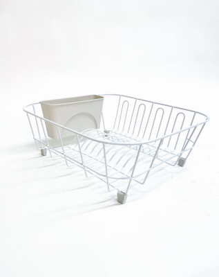 SM WHT Dish Drainer
