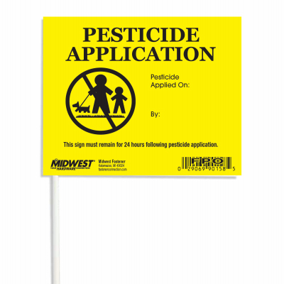 10PK Pesticide Sign