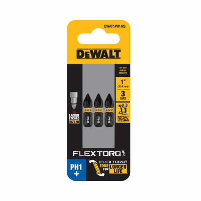 1" PH1 Bits, 3/Pack
