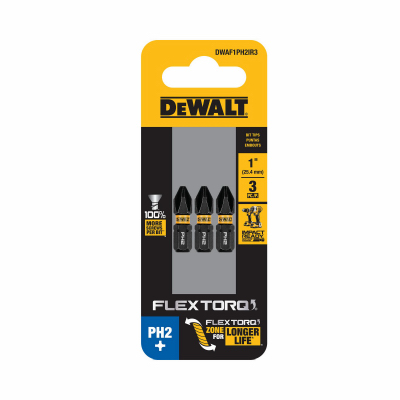 1" PH2 Bits, 3/Pack