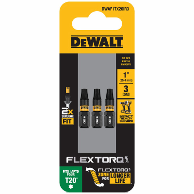 1" T20 Bits, 3/Pack