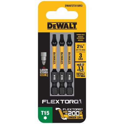 2.25" T15 Bits, 3/Pack