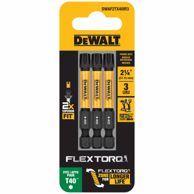 2.25" T40 Bits, 3/Pack