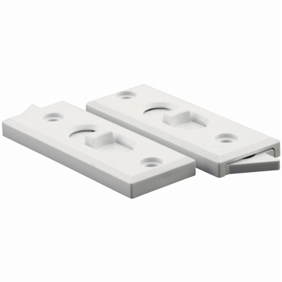 2PK WHT Plas Tilt Latch