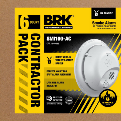 6PK 120V AC Smoke Alarm