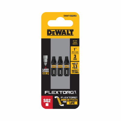 1" SQ2 Bits, 3/Pack