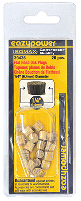 20PK 1/4 Oak FH Plug