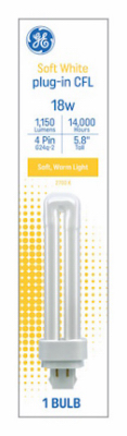 GE CFL 18W Biax Bulb