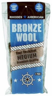 3PK BRZ MED Wool Pad