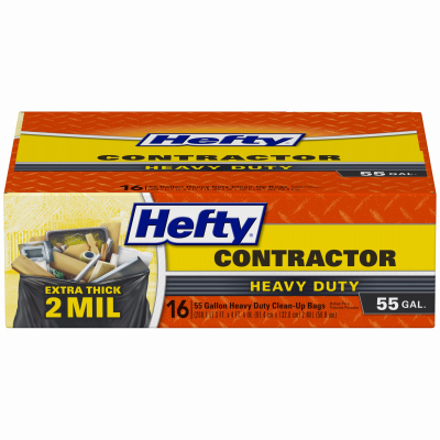 16CT 55GAL GRY HD Bag