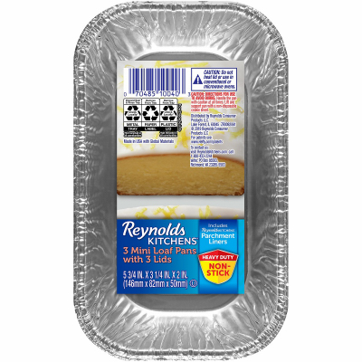 3PK Loaf Pan/Lids